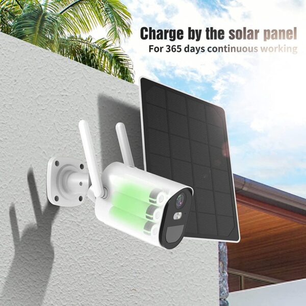 4G Solar Wifi Camera Outdoor 1080P Security System Battery Powered Camera Surveillance Cameras PIR Alarm 4G Camera - Image 2