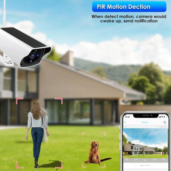 Solar Wireless Outdoor IP Camera WiFi 1080P Home Security Protection Battery Video Surveillance Camera CCTV Night View Smart - Image 3