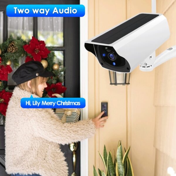 Solar Wireless Outdoor IP Camera WiFi 1080P Home Security Protection Battery Video Surveillance Camera CCTV Night View Smart - Image 2