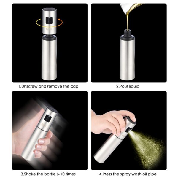 Kitchen Olive Oil Spray Bottle Oil Vinegar Spray Bottles Water Pump Gravy Boats Grill BBQ Sprayer Cooking - Image 3