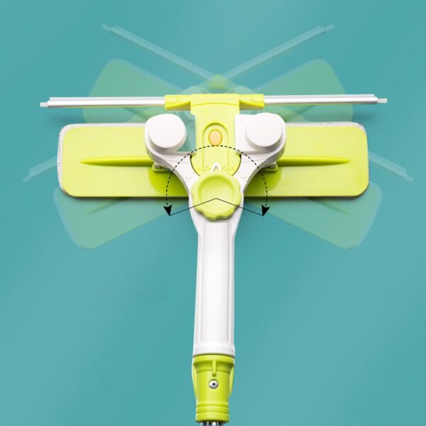Window Glass Cleaning Tool Brush Double-sided Telescopic Rod Window Cleaner Mop Squeegee Wiper - Image 3