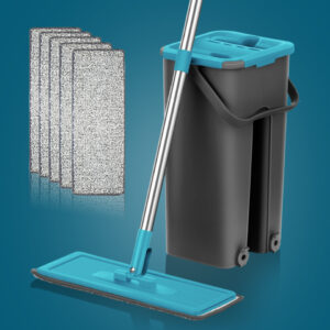 Free Hand Magic Cleaning Mop Microfiber Flexible Rags Kitchen Household Wringing Tools