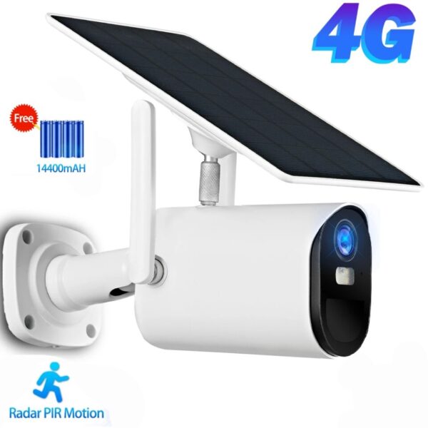 4G Solar Wifi Camera Outdoor 1080P Security System Battery Powered Camera Surveillance Cameras PIR Alarm 4G Camera