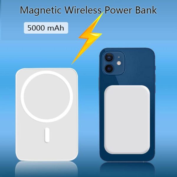 Wireless Charger Portable Magnetic Wireless Power Bank  Phone External Battery For Iphone13 12 Pro Promax 5000MA Power Bank