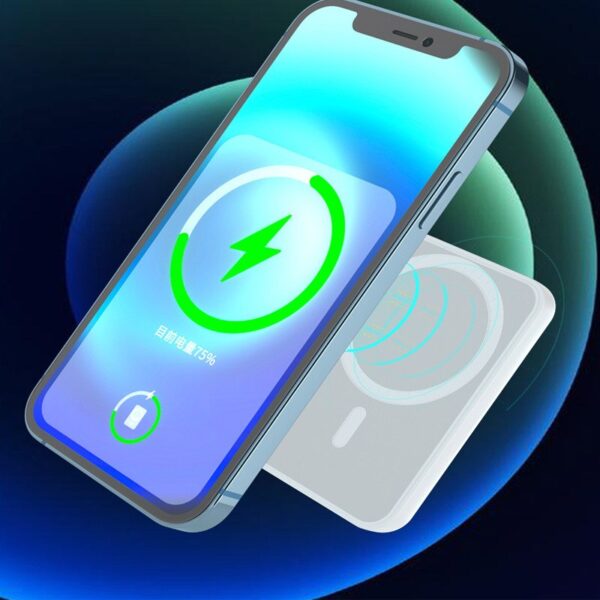 Wireless Charger Portable Magnetic Wireless Power Bank  Phone External Battery For Iphone13 12 Pro Promax 5000MA Power Bank - Image 4