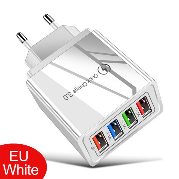 EU/US Plug USB Charger Quick Charge 3.0 For Phone Adapter for iPhone 12 Pro Max Tablet Portable Wall Mobile Charger Fast Charger - Image 8