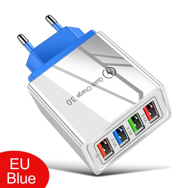 EU/US Plug USB Charger Quick Charge 3.0 For Phone Adapter for iPhone 12 Pro Max Tablet Portable Wall Mobile Charger Fast Charger - Image 7