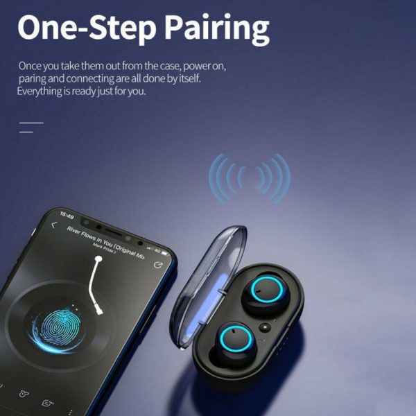 2022 TWS Wireless Bluetooth 5.0 Earphone Touch Control 9D Stereo Headset with Mic Sport Earphones Waterproof Earbuds LED Display - Image 2