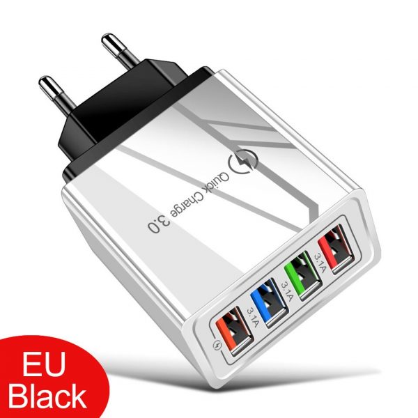 EU/US Plug USB Charger Quick Charge 3.0 For Phone Adapter for iPhone 12 Pro Max Tablet Portable Wall Mobile Charger Fast Charger - Image 4