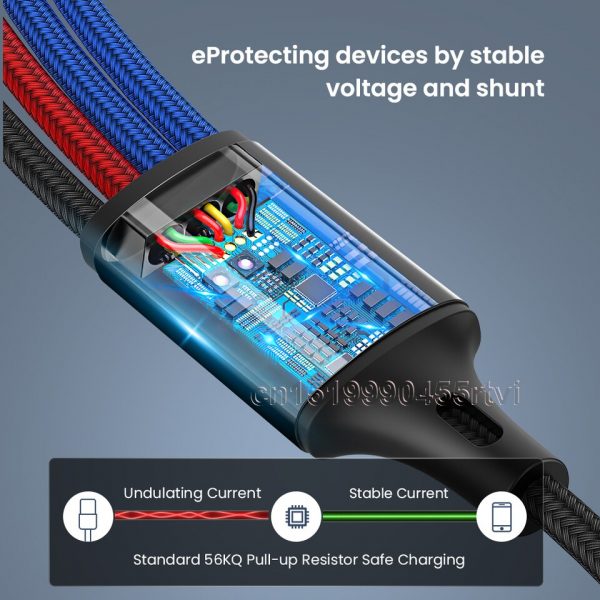 USB Type C Cable for iPhone 13 12 11 Pro Max XS 3 in 1 2 in 1 Charging Cable Micro USB Cable for Huawei Samsung Xiaomi - Image 2
