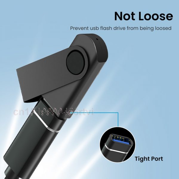 2 in 1 USB 3.0 to 8-Pin/Type C OTG Adapter Cable For iPhone 13 12 11 Pro Max iPad for iOS 13 above for Mouse Camera Card Reader - Image 5