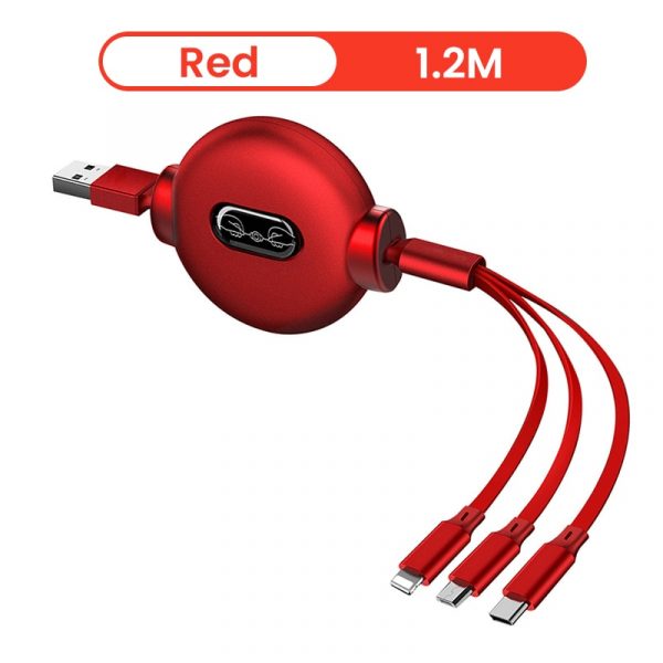 USB Charge Cable for iPhone 13 12 Micro USB Type C Cable Retractable Portable Charging Cable For iPhone X 8 Samsung - Image 8