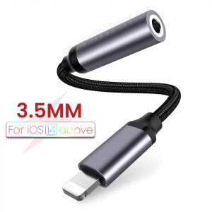 For iPhone 3.5mm AUX Cable Adapter For iPhone 13 12 Pro Adapter Headphone Connector Mini Audio Splitter for iOS 14 Above Adapter