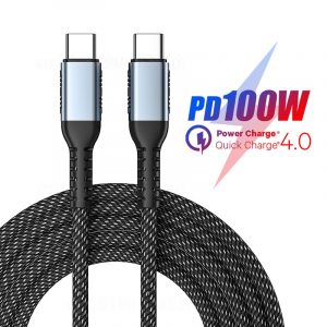 100W USB C to USB Type C Cable USB C PD 5A Fast Charging Cord USB-C Type-c Cable for MacBook iPad Samsung Huawei Xiaomi 0.5/1/2M