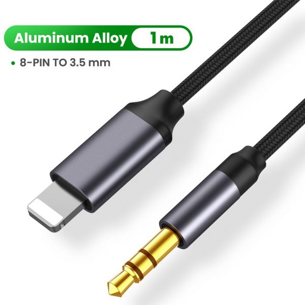 For iPhone 3.5mm Jack Aux Cable Car Speaker Headphone Adapter for iPhone 13 12 11 Pro XS Audio Splitter Cable for iOS 14 Above - Image 4