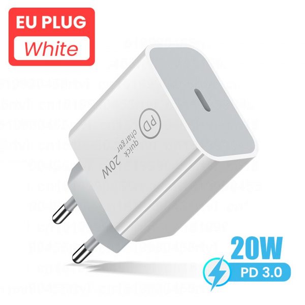 PD 20W Fast Charger USB C Charger Adapt For iPhone 12 13 Pro Max Quick Charge 3.0 Charger For Xiaomi Huawei Mobile Phone Charger - Image 8