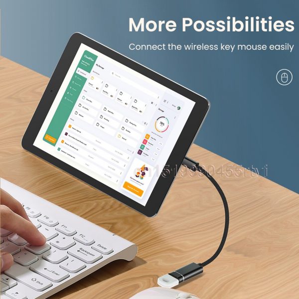 8-Pin to USB 3.0 OTG Adapter Cable For iPhone 13 12 11 Pro Max Xs XR 7 8 Plus iPad for iOS 13 above for Mouse Camera Card Reader - Image 6