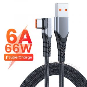 USB Type C Fast Charging Cable 6A 66W For Huawei Mate40 Pro 5A USB C Charger Cable Data Cord for Xiaomi Samsung 1/2/3M