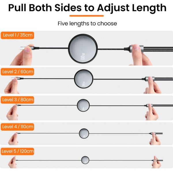 6A 100W 3in1 2in1 Fast USB Cable for Huawei/Honor Retractable Portable 3 in 1 Micro USB Type C Charger Cable For iPhone Samsung - Image 10