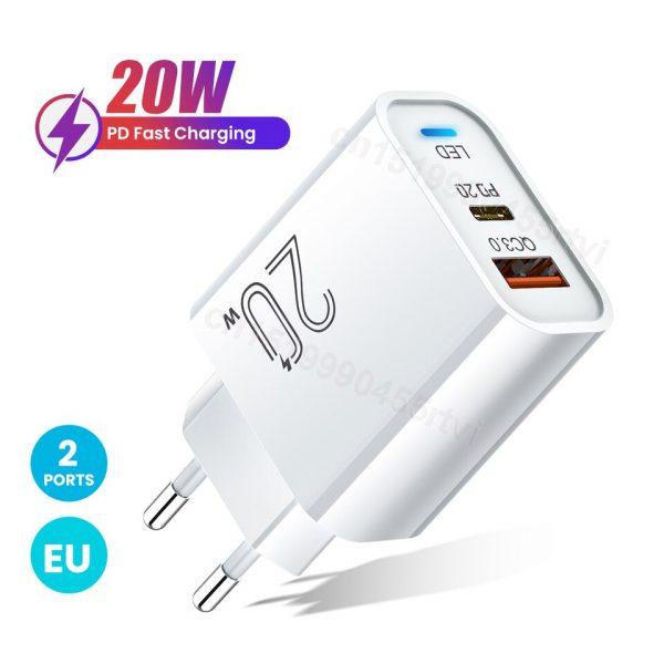 PD 20W Fast Charger USB C Charger Adapt For iPhone 12 13 Pro Max Quick Charge 3.0 Charger For Xiaomi Huawei Mobile Phone Charger - Image 6