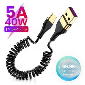 Fast Charging USB Type C Cable For Huawei Micro USB C 8-Pin Charger Cable for iPhone 13 12 11 Xiaomi QC3.0 Tipo C Cord