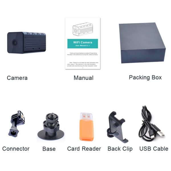 WD9 Mini WiFi Camera 1080P HD Wireless Remote Monitor Tiny IP Camera Video Recorder Micro Cam Indoor - Image 5