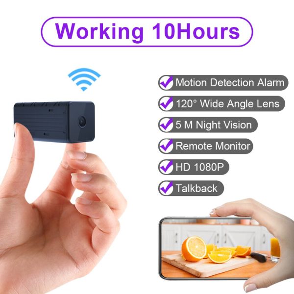 WD9 Mini WiFi Camera 1080P HD Wireless Remote Monitor Tiny IP Camera Video Recorder Micro Cam Indoor - Image 2