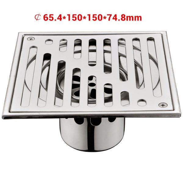 Stainless Steel Square Shower Grate Waste Tile Insert Square Floor Waste Grates Bathroom Drains Drain Strainer - Image 6