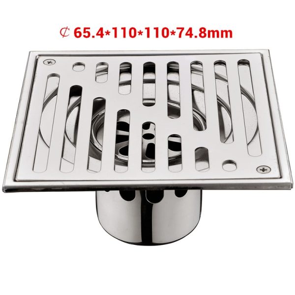 Stainless Steel Square Shower Grate Waste Tile Insert Square Floor Waste Grates Bathroom Drains Drain Strainer - Image 7