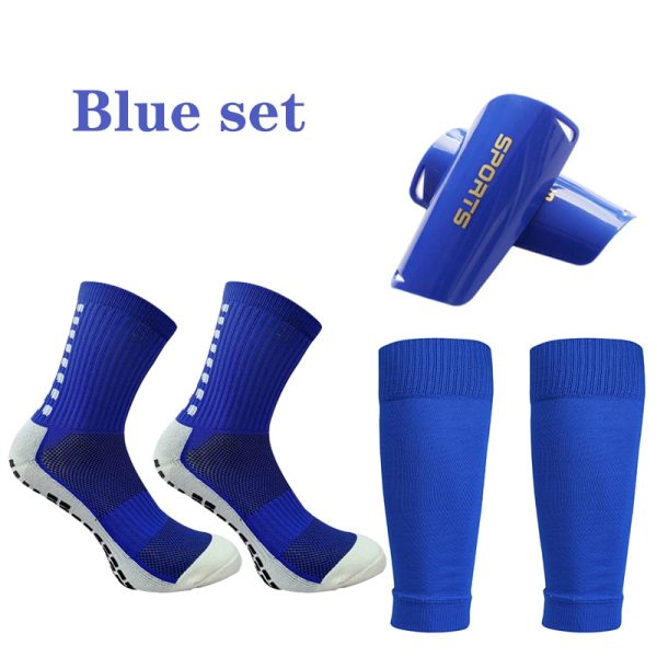 A Set Hight Elasticity Soccer Shin Guard Sleeves Adults  Soccer Pads Trusox Anti-Slip Socks Legging Cover Sports Protective Gear - Image 9