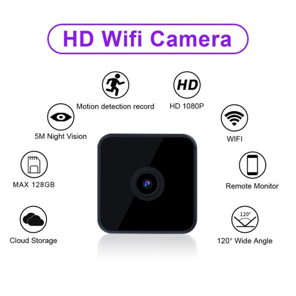 WD9 Mini WiFi Camera 1080P HD Wireless Remote Monitor Tiny IP Camera Video Recorder Micro Cam Indoor - Image 3