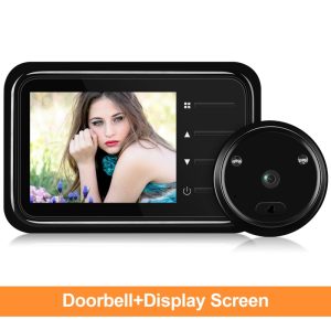 WSDCAM Video Peephole Doorbell Camera 2.4Inch LCD IR Night Vision Video Eye Door Bell  Visual Doorbell Smart Home Outdoor Camera