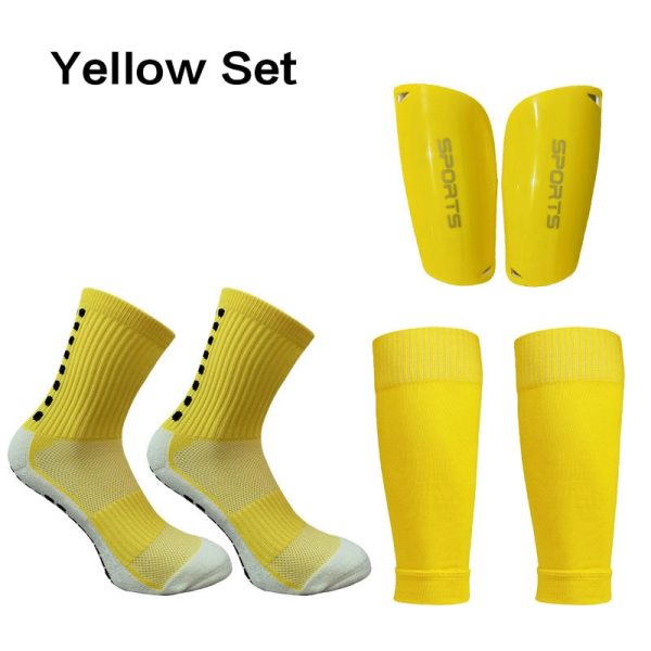 A Set Hight Elasticity Soccer Shin Guard Sleeves Adults  Soccer Pads Trusox Anti-Slip Socks Legging Cover Sports Protective Gear - Image 8