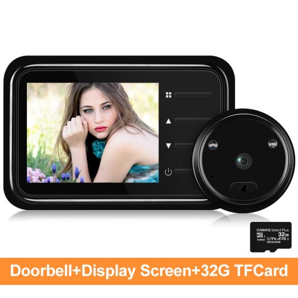 WSDCAM Video Peephole Doorbell Camera 2.4Inch LCD IR Night Vision Video Eye Door Bell  Visual Doorbell Smart Home Outdoor Camera - Image 5