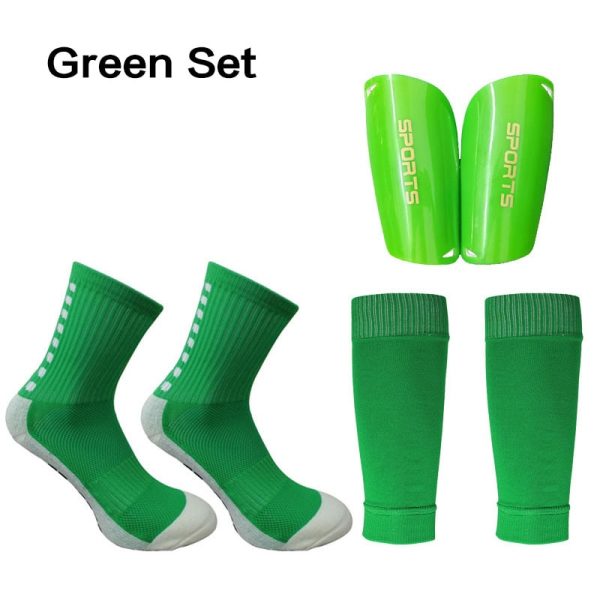 A Set Hight Elasticity Soccer Shin Guard Sleeves Adults  Soccer Pads Trusox Anti-Slip Socks Legging Cover Sports Protective Gear - Image 13