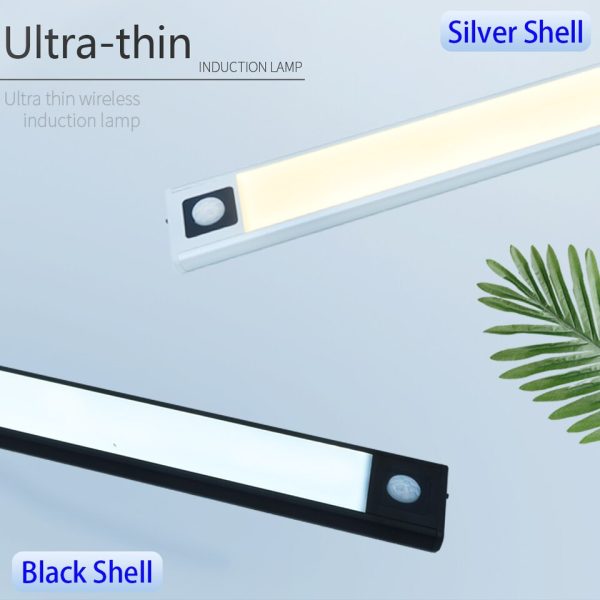 Ultra thin LED Light Under Cabinet Light Motion Sensor light Closet Light Cabinet Kitchen Bedroom Wardrobe Lighting Night light