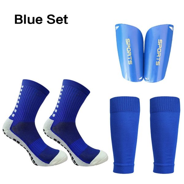 A Set Hight Elasticity Soccer Shin Guard Sleeves Adults  Soccer Pads Trusox Anti-Slip Socks Legging Cover Sports Protective Gear - Image 11