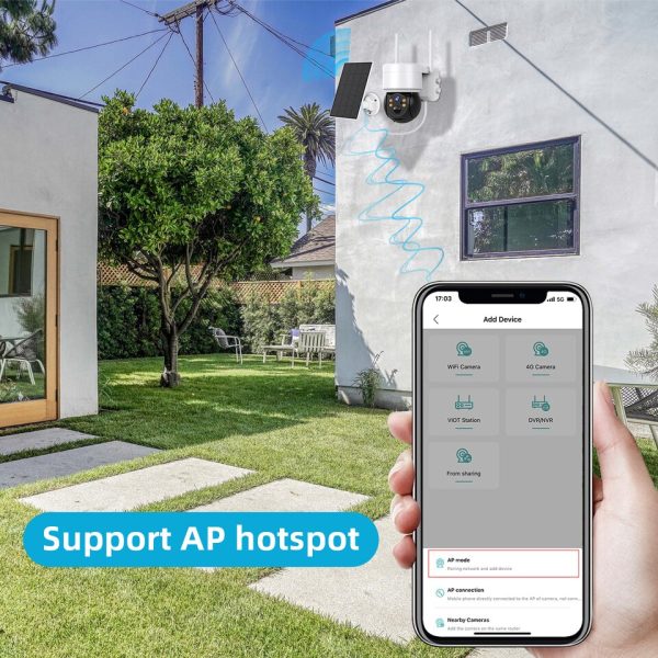 2MP Solar Camera Wifi Outdoor 1080P PIR Surveillance IP Cameras With Solar Panel Recharge Battery Color Night Vision - Image 4
