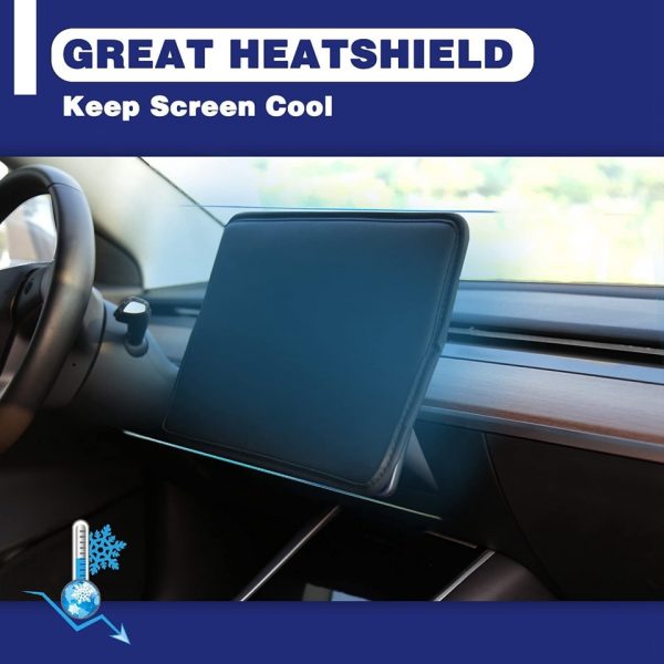 For Tesla Model 3 Y Center Console Screen Protect Cover Display Protector Navigation Shield Sun Protection Car Dust Accessories - Image 4