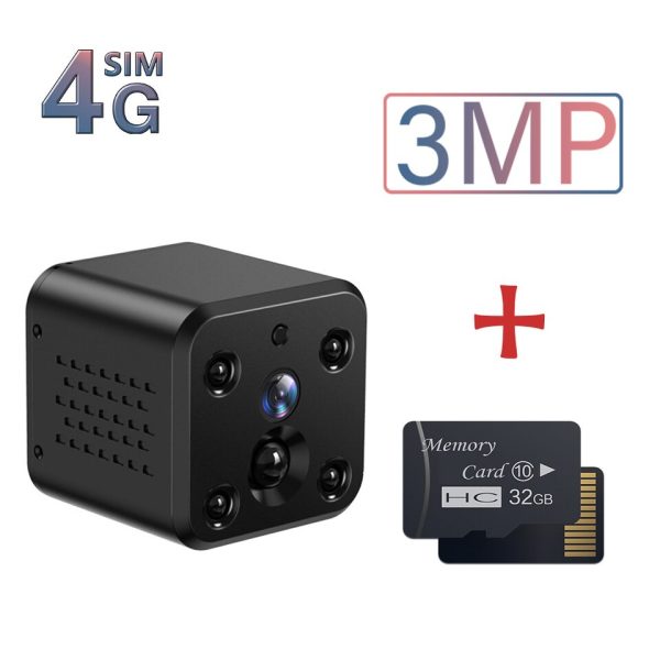 4K 4G SIM Card Battery Mini Camera Built in 3000mAh Battery IR Night Surveillance Home Security Video Protection Baby Monitor - Image 10