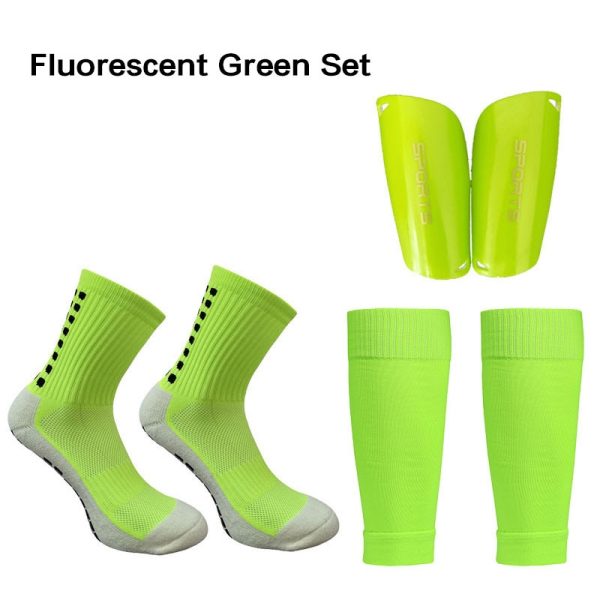 A Set Hight Elasticity Soccer Shin Guard Sleeves Adults  Soccer Pads Trusox Anti-Slip Socks Legging Cover Sports Protective Gear - Image 7