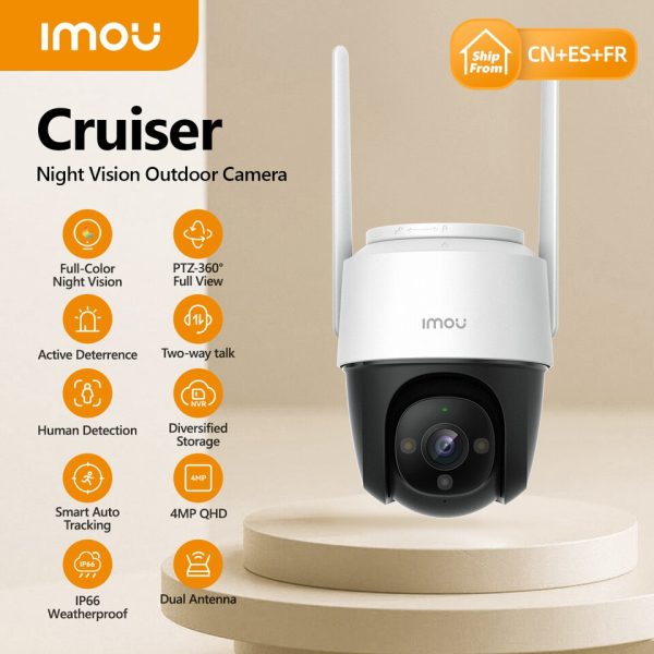 IMOU Cruiser Wi-Fi Camera Dual Antenna Outdoor IP67 Weatherproof Audio Recording Camera AI Human Detection Camera - Image 2