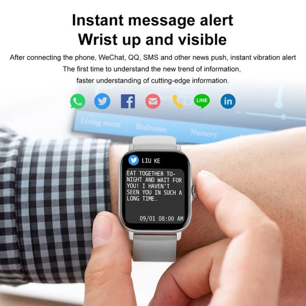 LEMFO Smart Watch T12 2022 Men Women 1.81 inch Full Touch Screen Fitness Tracker IP67 Waterproof GTS 3 Smartwatch pk P28 GTS3 - Image 25