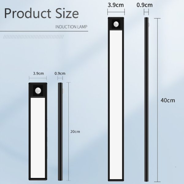 Ultra thin LED Light Under Cabinet Light Motion Sensor light Closet Light Cabinet Kitchen Bedroom Wardrobe Lighting Night light - Image 12