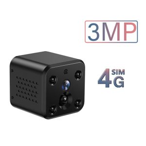 4K 4G SIM Card Battery Mini Camera Built in 3000mAh Battery IR Night Surveillance Home Security Video Protection Baby Monitor