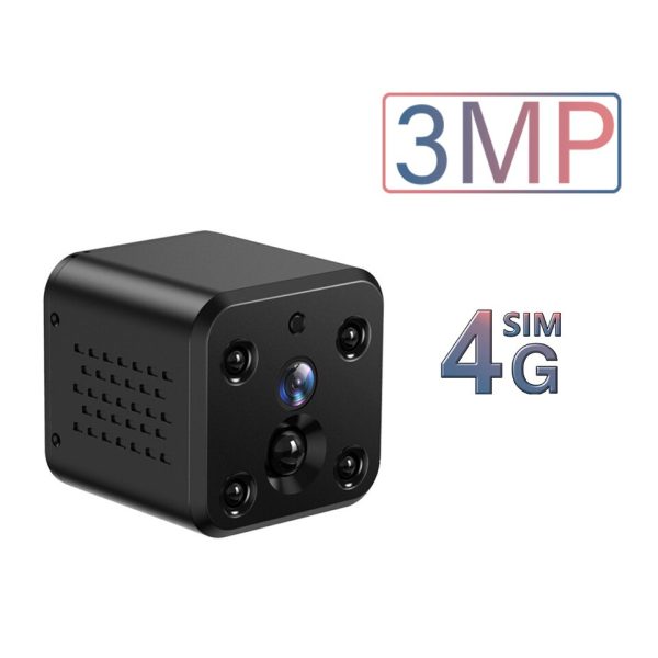 4K 4G SIM Card Battery Mini Camera Built in 3000mAh Battery IR Night Surveillance Home Security Video Protection Baby Monitor
