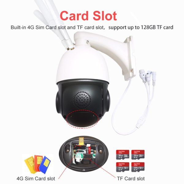 Solar Powered Camera Security System Kit with 60W Solar Panel 40AH Battery 5MP/8MP 30X Zoom 4G Ai Tracking Camera - Image 4