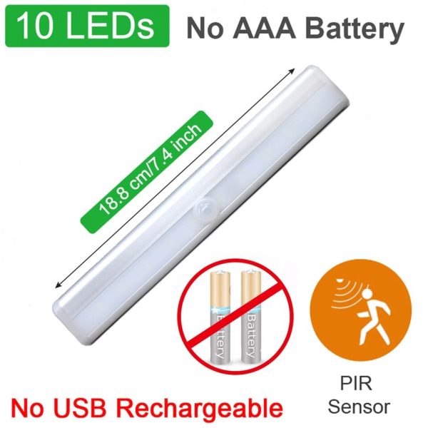 Ultra thin LED Light Under Cabinet Light Motion Sensor light Closet Light Cabinet Kitchen Bedroom Wardrobe Lighting Night light - Image 14