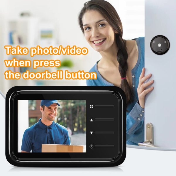 WSDCAM Video Peephole Doorbell Camera 2.4Inch LCD IR Night Vision Video Eye Door Bell  Visual Doorbell Smart Home Outdoor Camera - Image 8