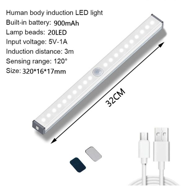 Ultra thin LED Light Under Cabinet Light Motion Sensor light Closet Light Cabinet Kitchen Bedroom Wardrobe Lighting Night light - Image 4